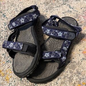 Teva Blue Floral Sandals